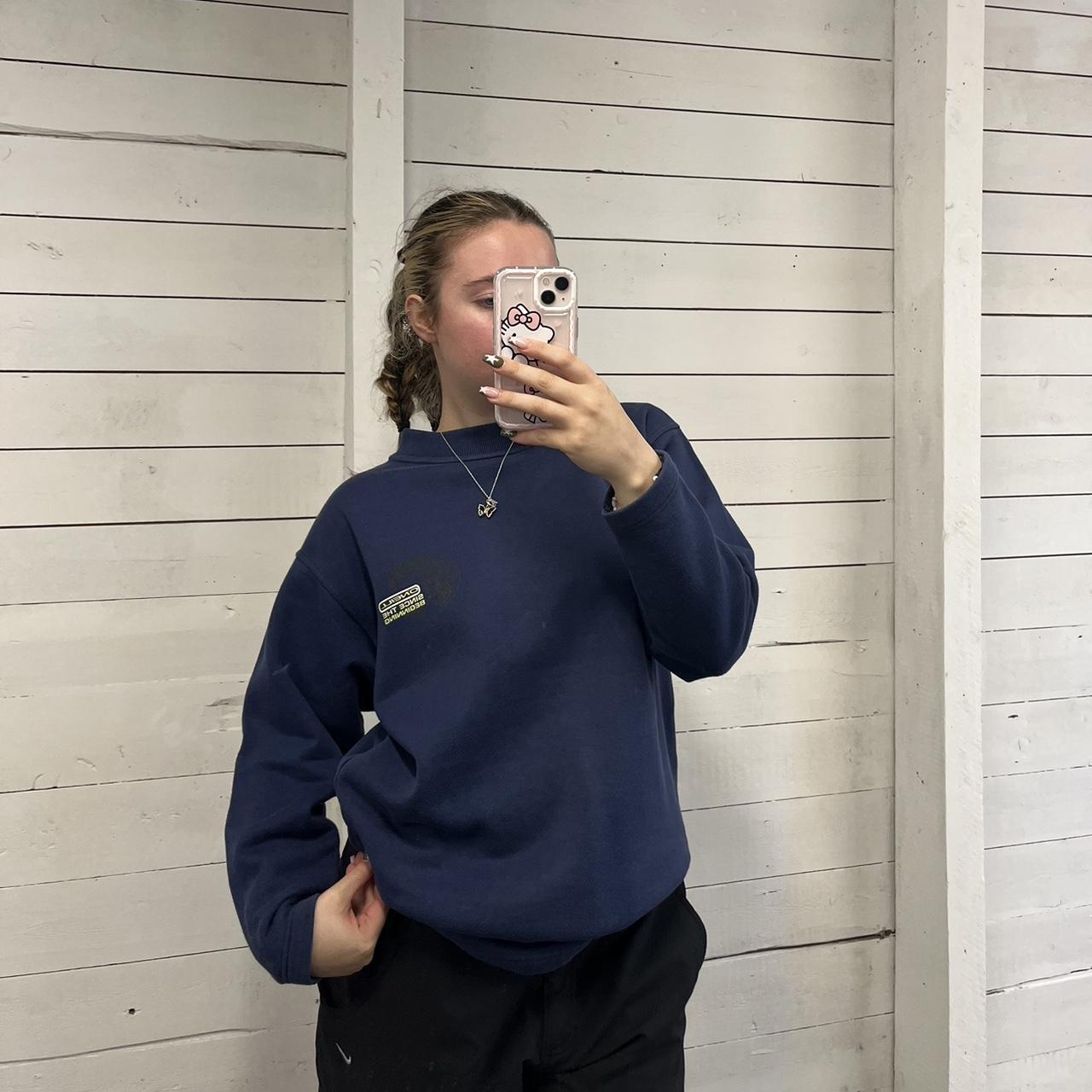 VINTAGE Y2K ONEILL GRAPHIC SWEATSHIRT NAVY BLUE