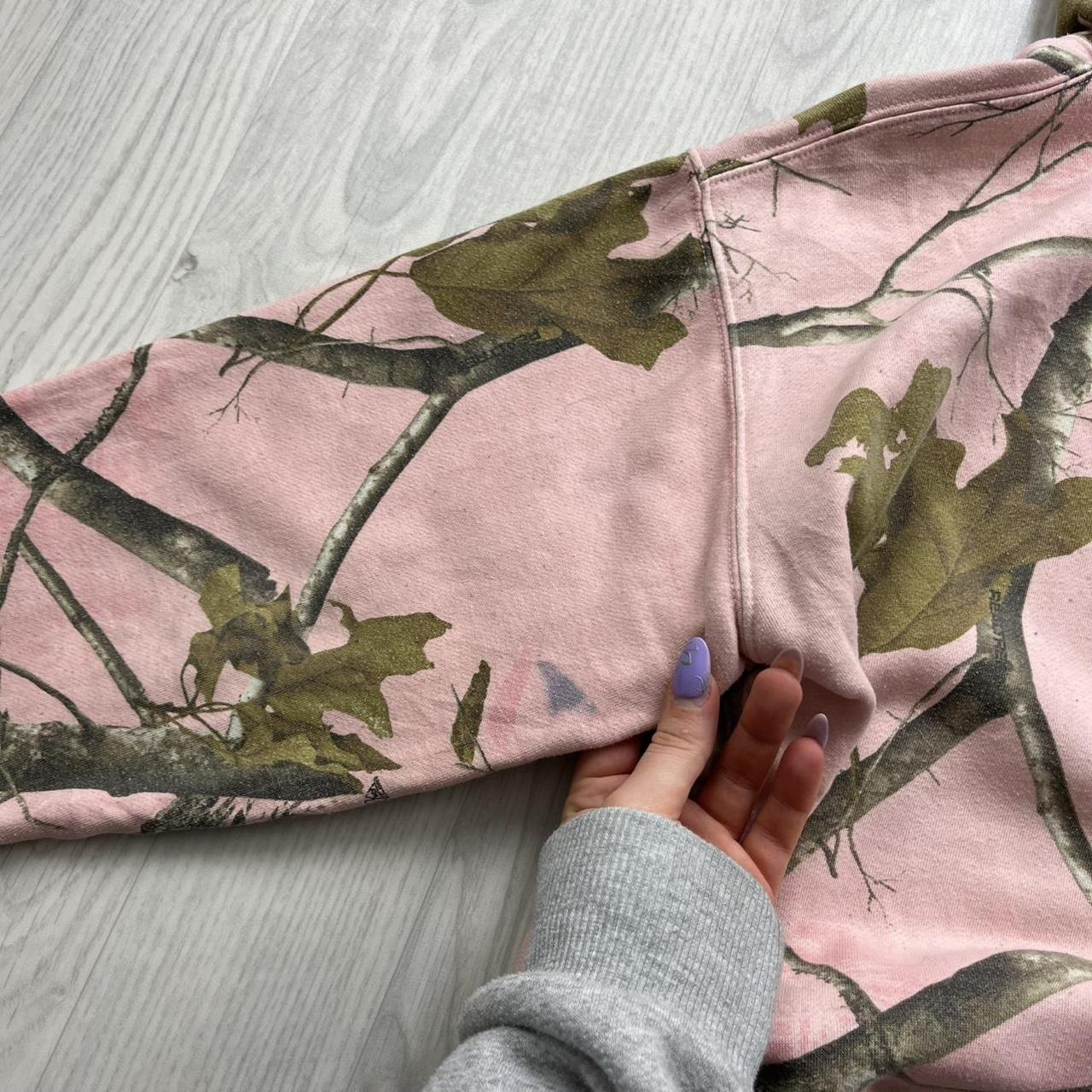 VINTAGE CABELAS REALTREE HOODIE CAMO PINK