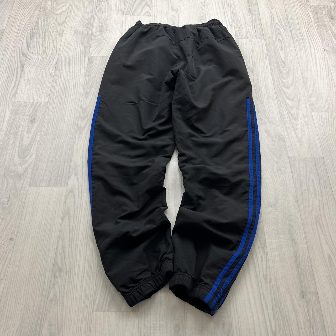 ADIDAS BAGGY TRACKSUIT BOTTOMS BLACK