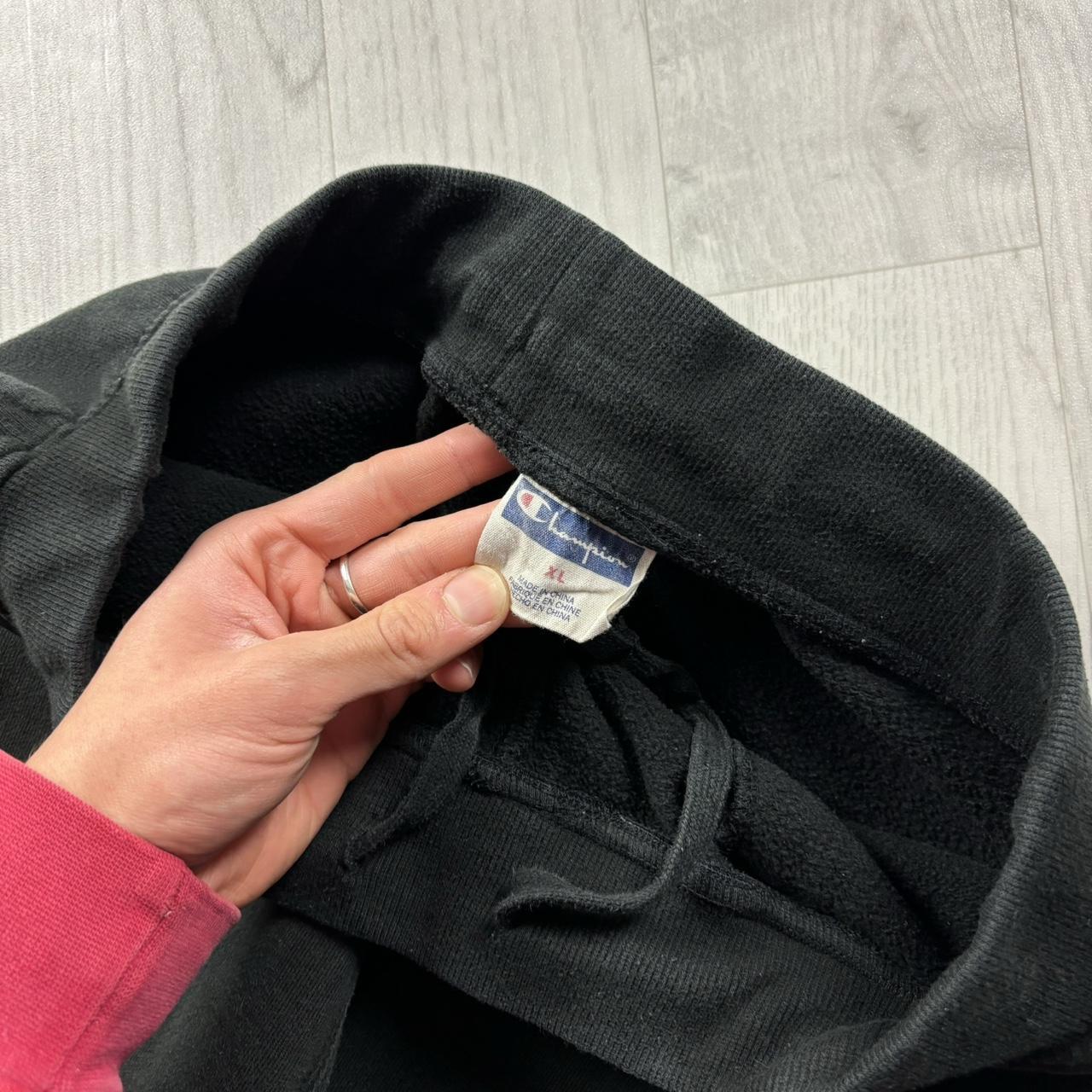 VINTAGE 00s CHAMPION COTTON SWEATPANTS BLACK