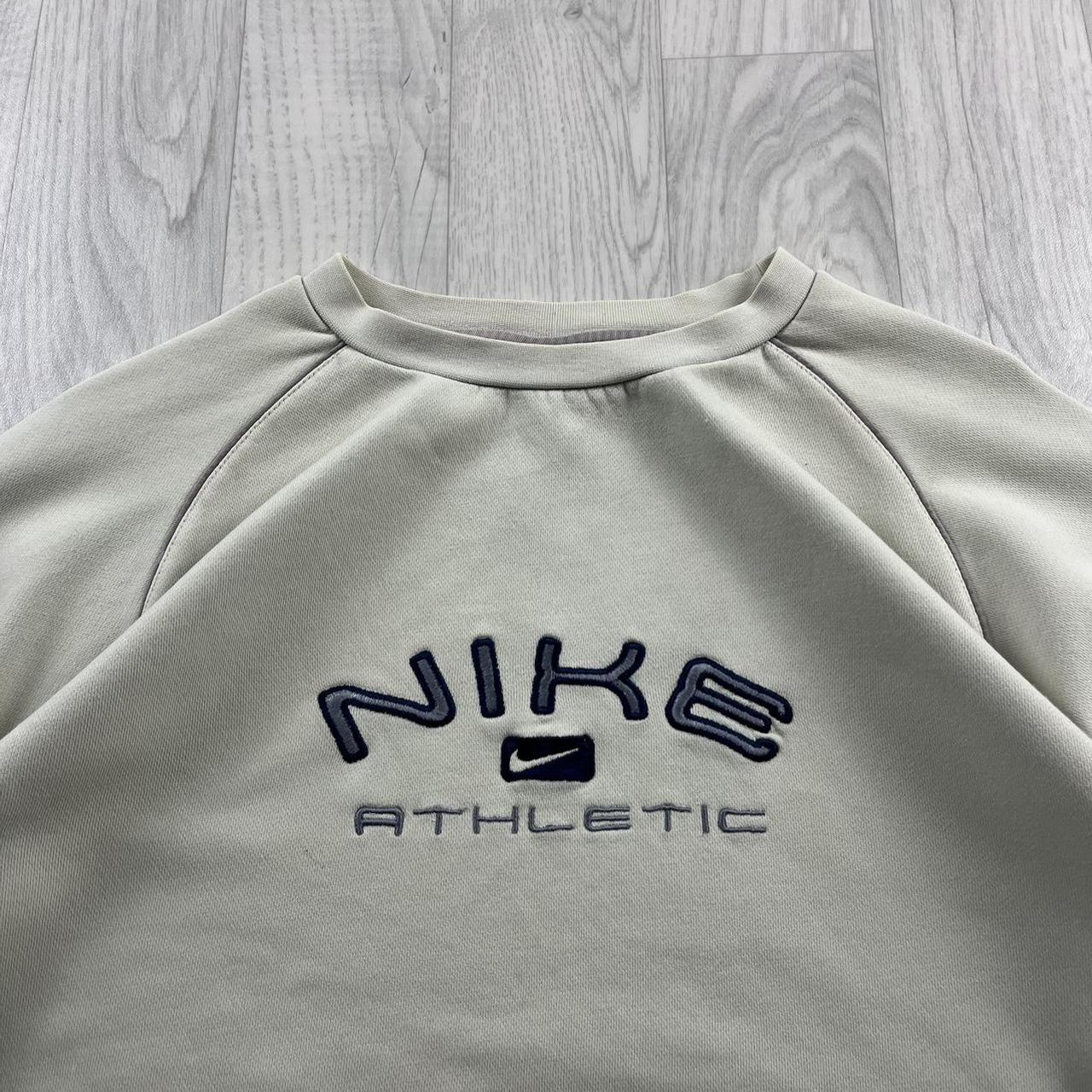 VINTAGE Y2K NIKE SPELL OUT SWEATSHIRT CREAM (S)