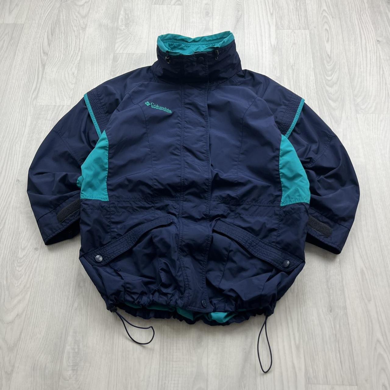 VINTAGE 00s COLUMBIA TECHNICAL HEAVY SKI JACKET NAVY
