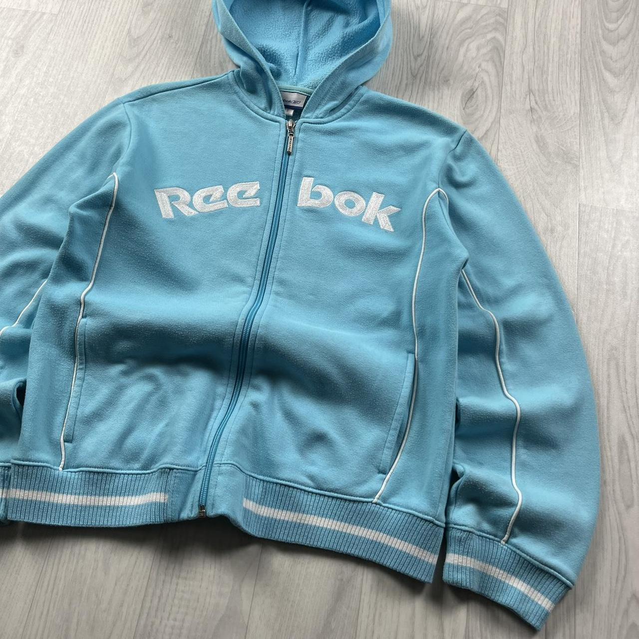 VINTAGE Y2K REEBOK ZIP HOODIE BLUE