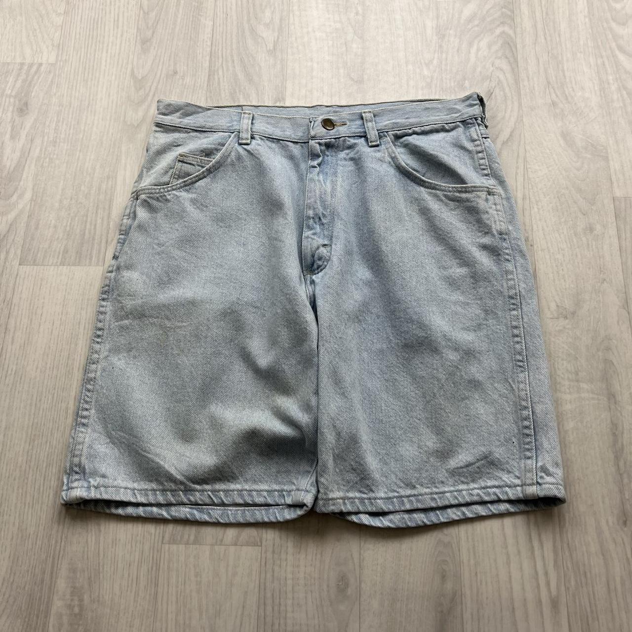 VINTAGE 00s WRANGLER BAGGY LOOSE JORTS BLUE