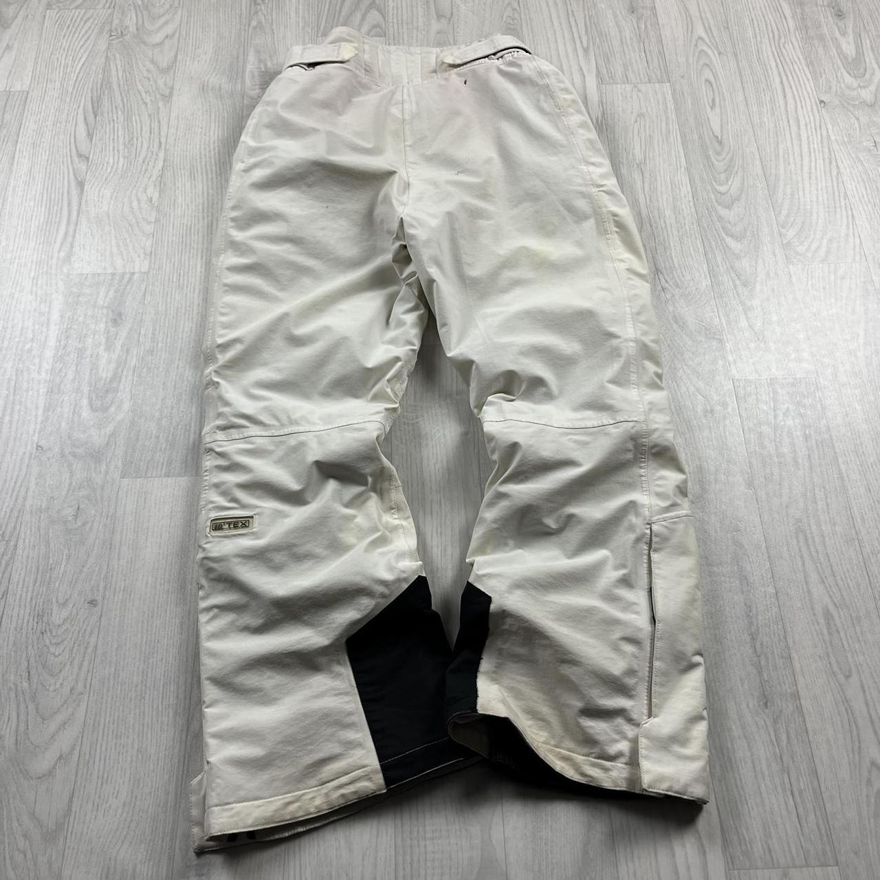 VINTAGE Y2K MAIER BAGGY SKI PANTS SALOPETTES CREAM