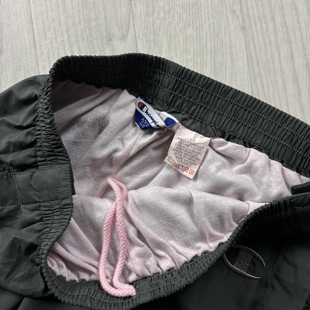 VINTAGE Y2K CHAMPION STRAIGHT LEG BAGGY TRACKSUIT BOTTOMS GREY