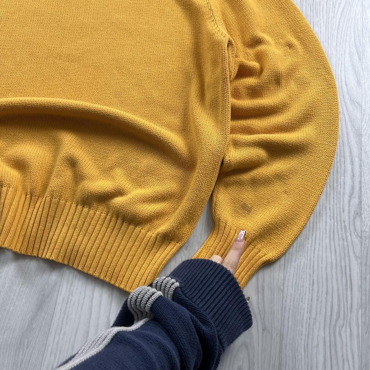VINTAGE Y2K POLO RALPH LAUREN CHUNKY KNITTED JUMPER YELLOW