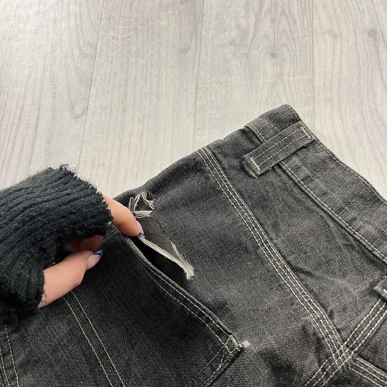 VINTAGE LEVIS STRAIGHT LEG CARPENTER JEANS FADED BLACK