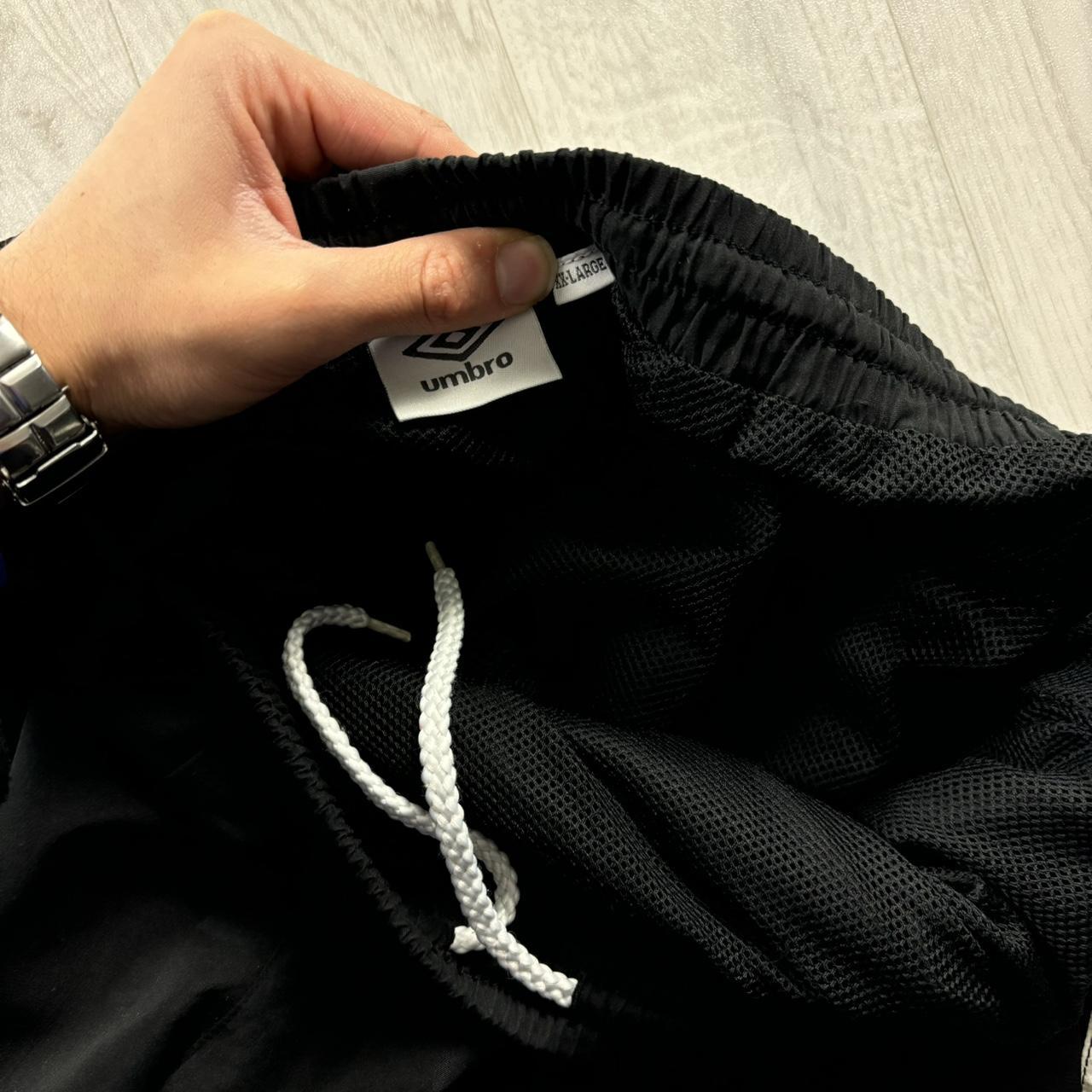 VINTAGE Y2K UMBRO BAGGY TRACKSUIT BOTTOMS BLACK