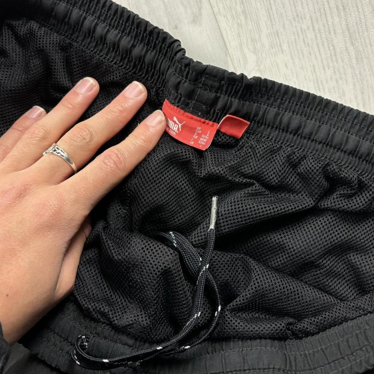 VINTAGE Y2K PUMA BAGGY TRACKSUIT BOTTOMS BLACK