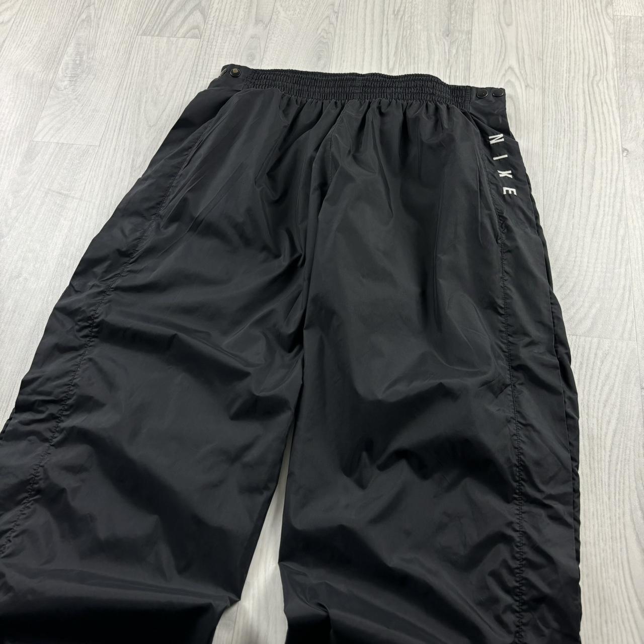VINTAGE 90s NIKE BAGGY TRACKSUIT BOTTOMS BLACK