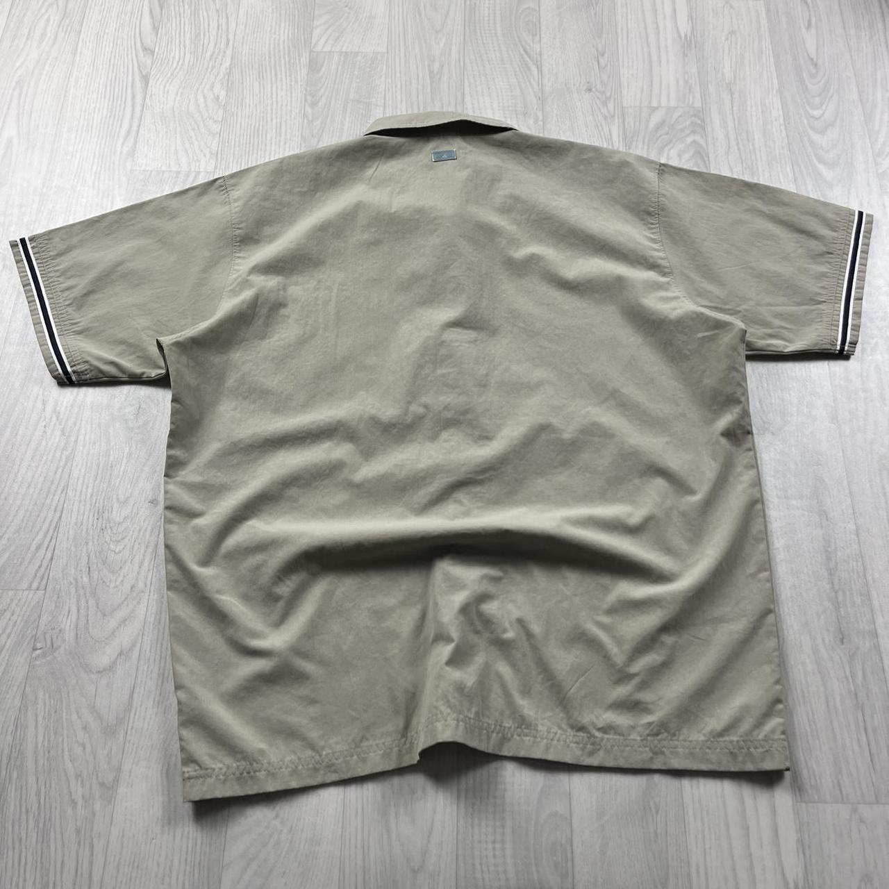 VINTAGE 90s ADIDAS SHORT SLEEVE SHIRT BEIGE