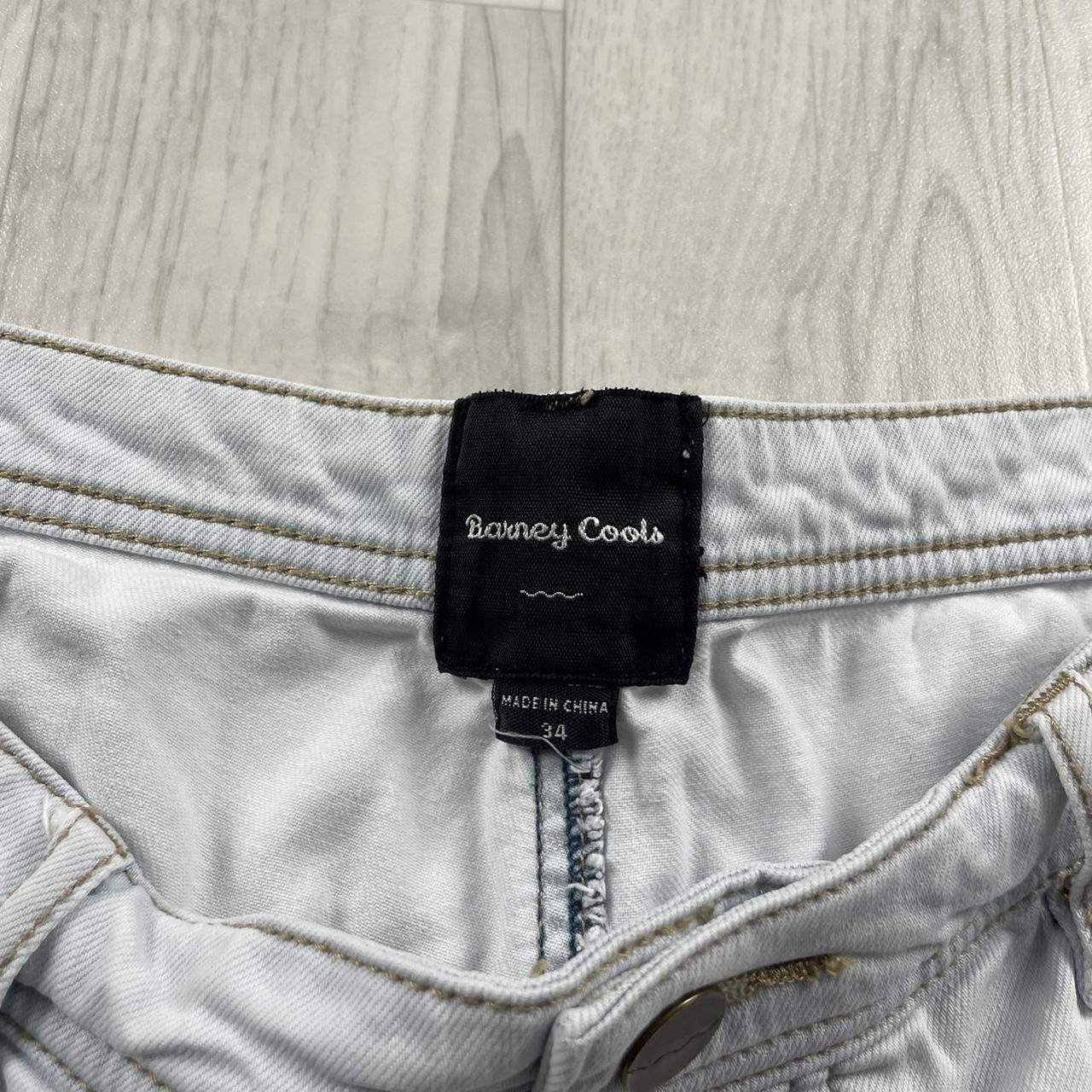 VINTAGE BARNEY COOLS BAGGY JORTS WHITE (34w)
