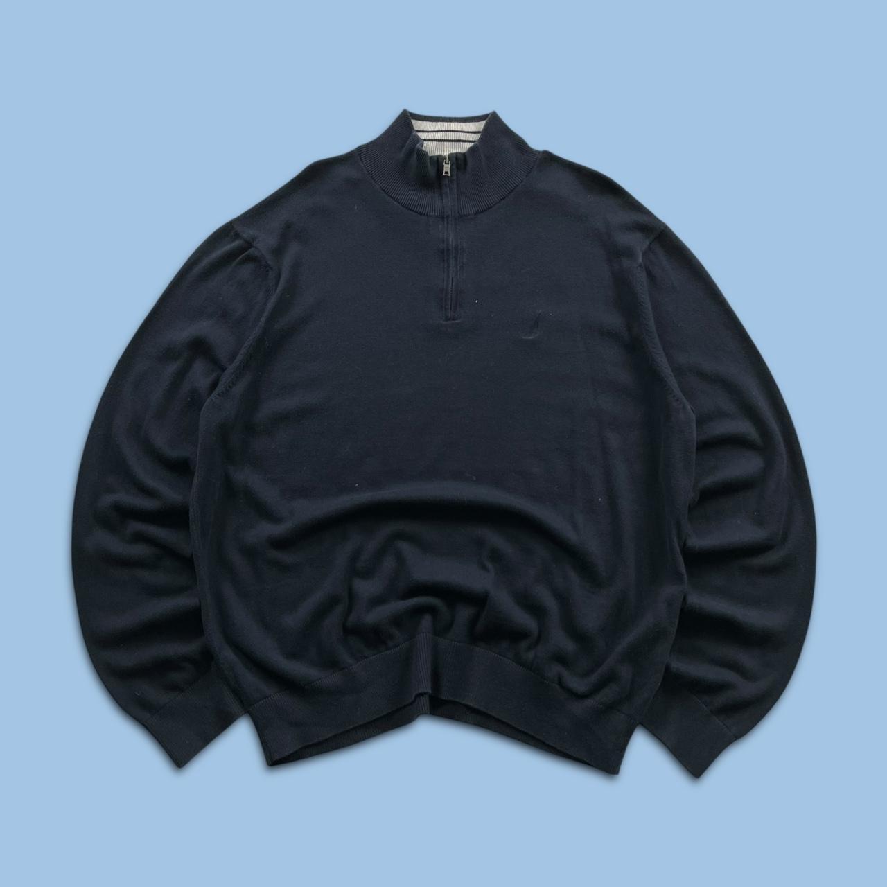 VINTAGE Y2K NAUTICA KNITTED JUMPER NAVY