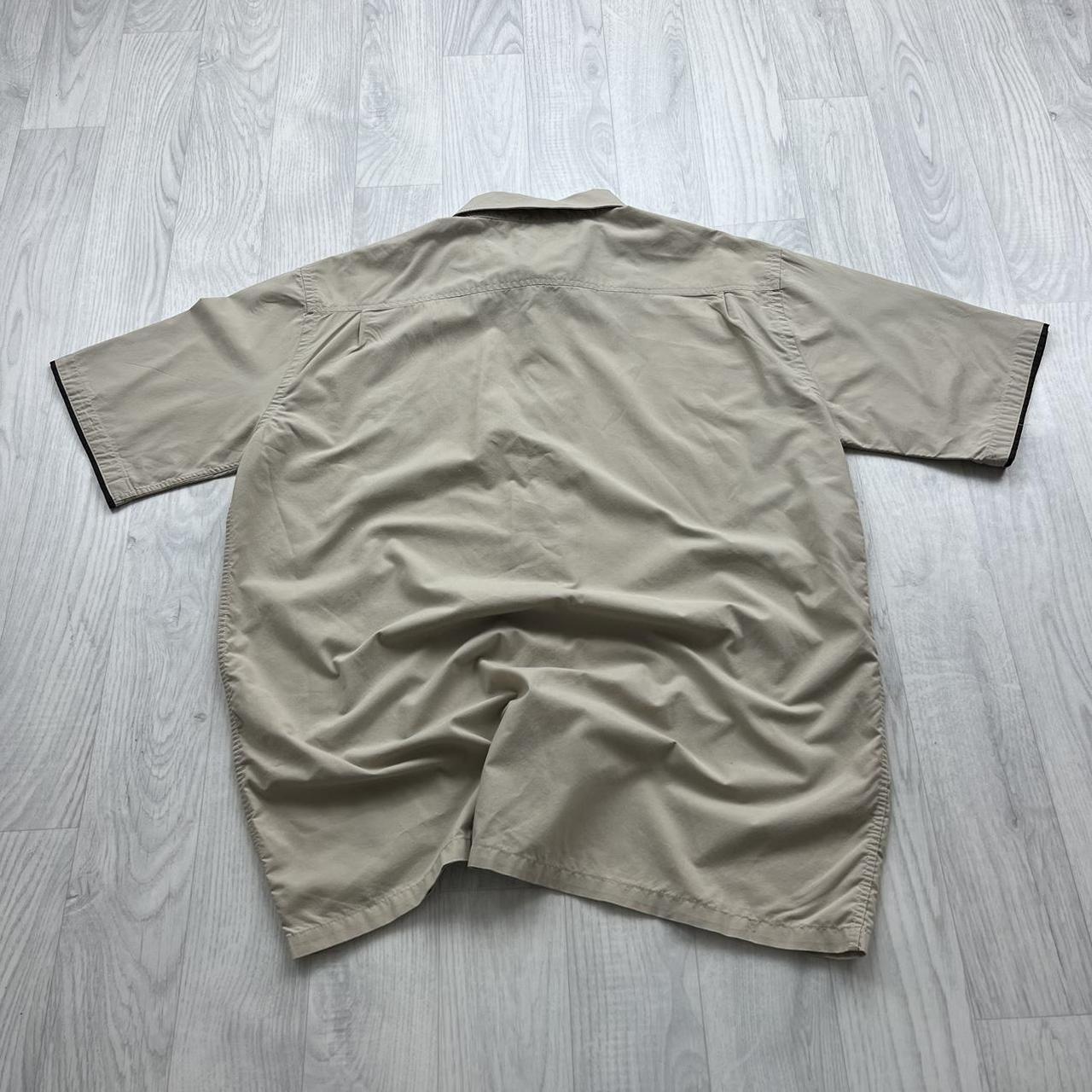 VINTAGE Y2K BILLABONG BUTTON UP SHORT SLEEVE SHIRT BEIGE