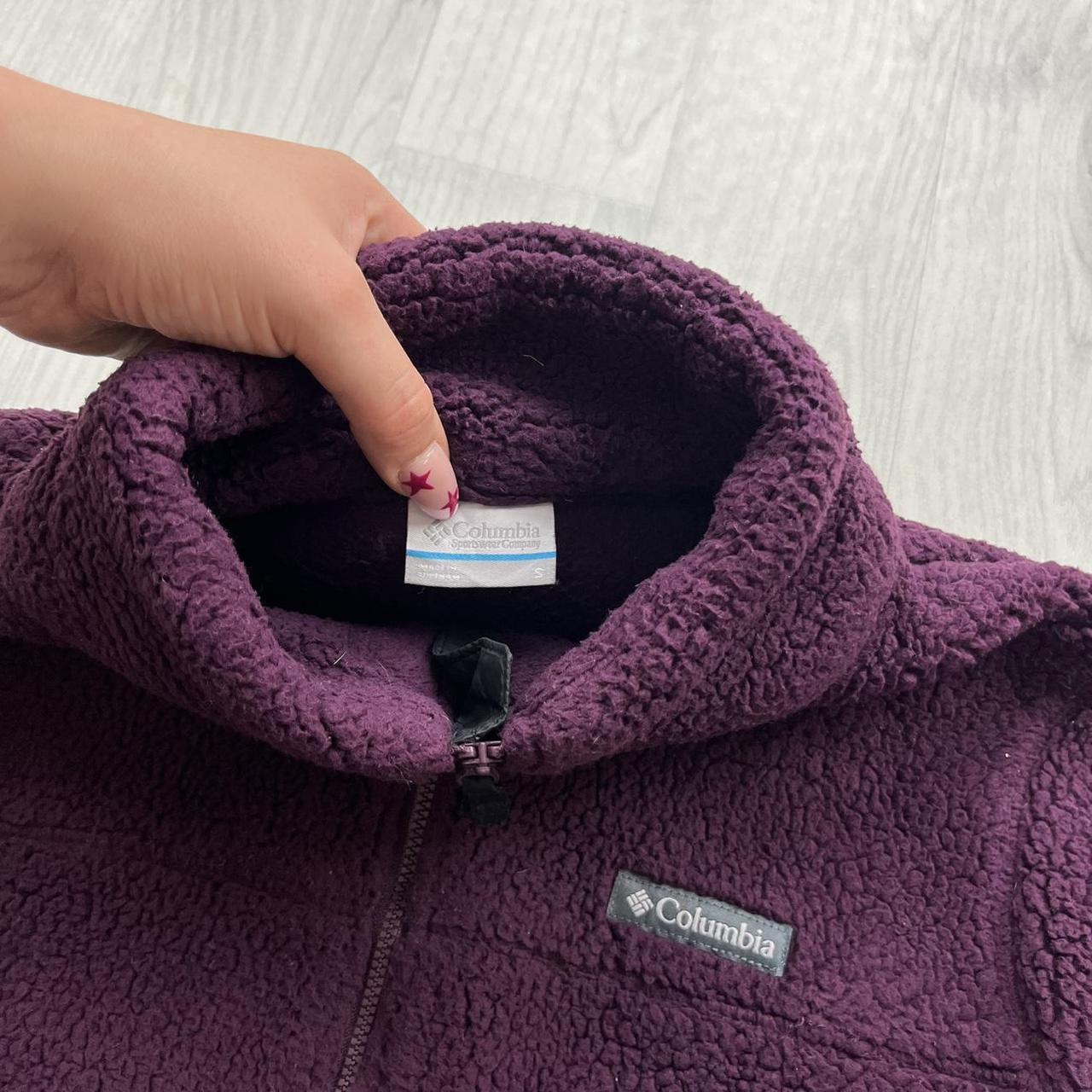 VINTAGE Y2K COLUMBIA FLEECE JACKET PURPLE BURGUNDY