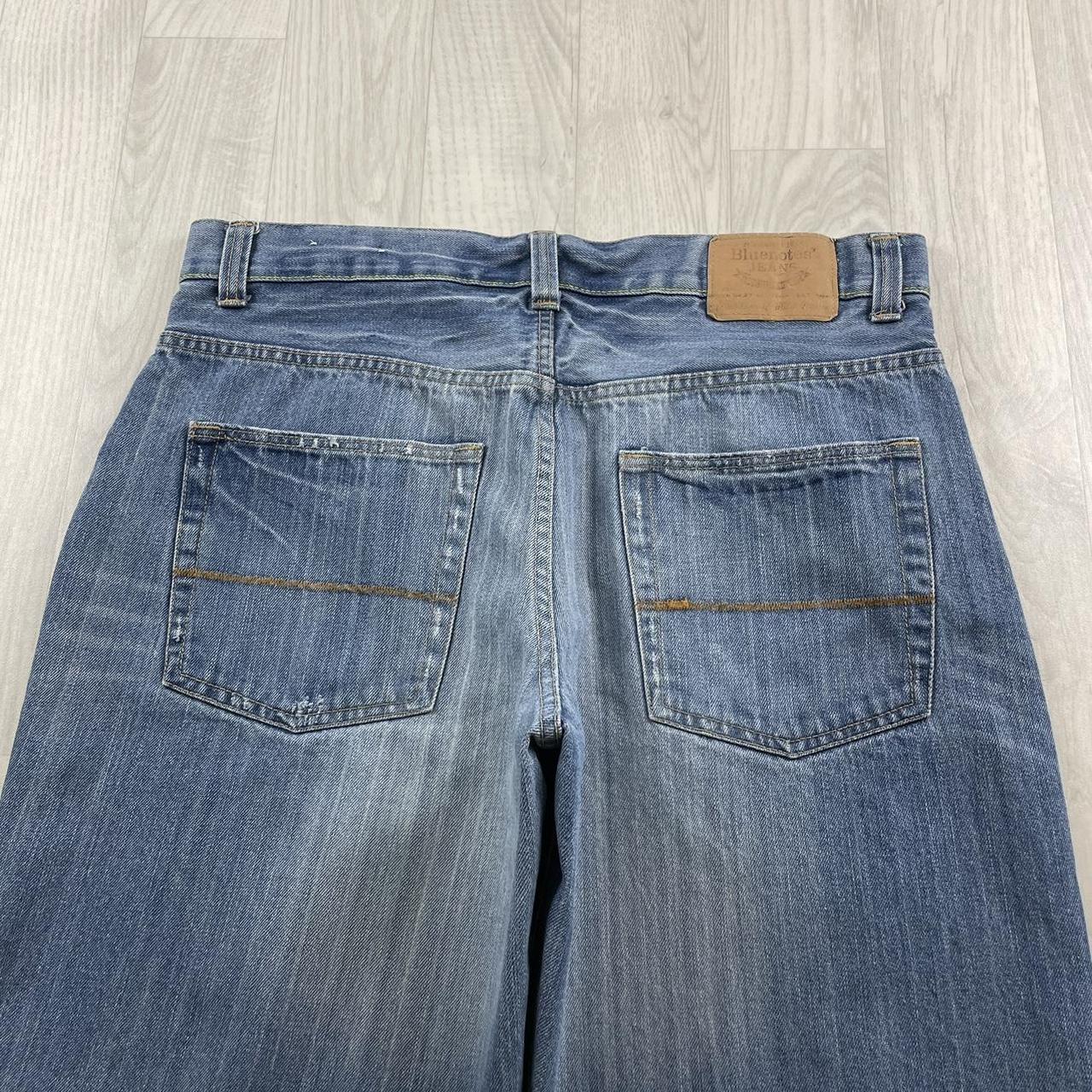VINTAGE BLUENOTES BAGGY LOOSE HIP HOP JORTS BLUE (36w)
