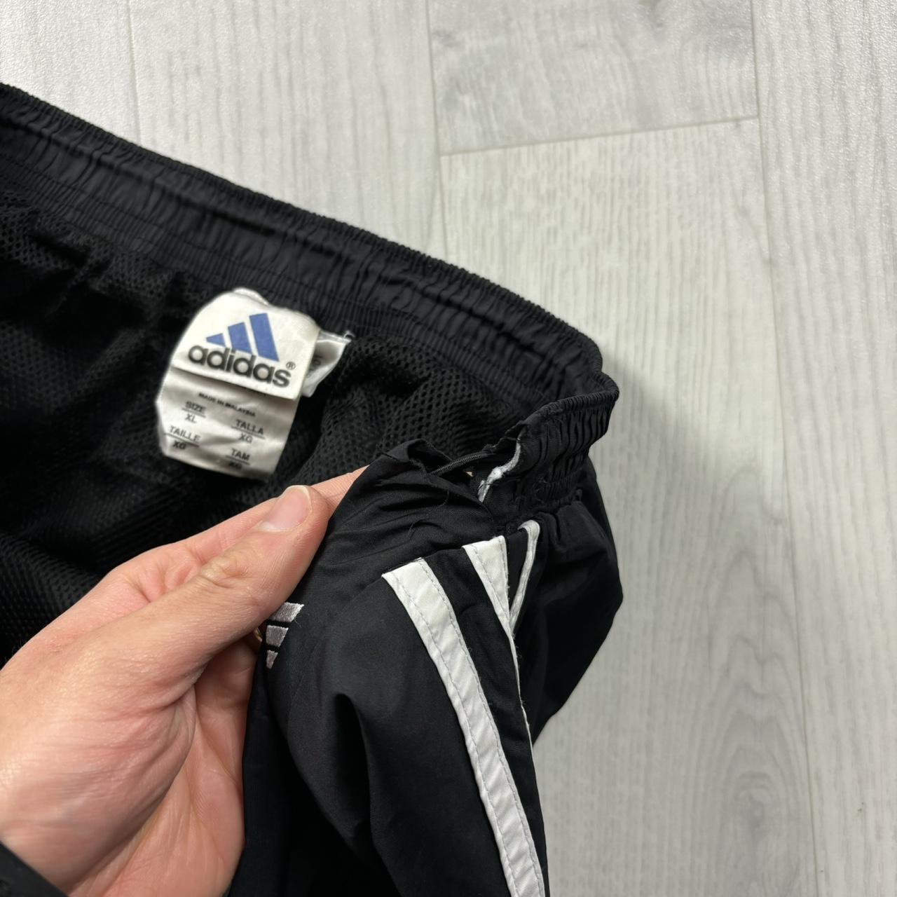 VINTAGE Y2K ADIDAS BAGGY TRACKSUIT BOTTOMS BLACK