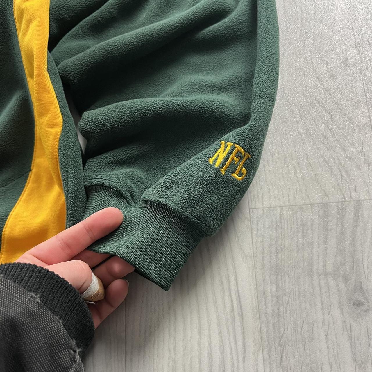 VINTAGE Y2K NFL PACKERS QUARTER ZIP FLEECE SWEATSHIRT GREEN