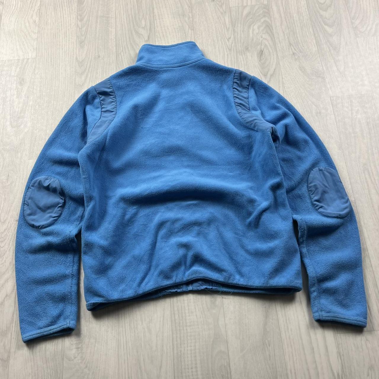 VINTAGE Y2K LACOSTE ZIP UP FLEECE BLUE