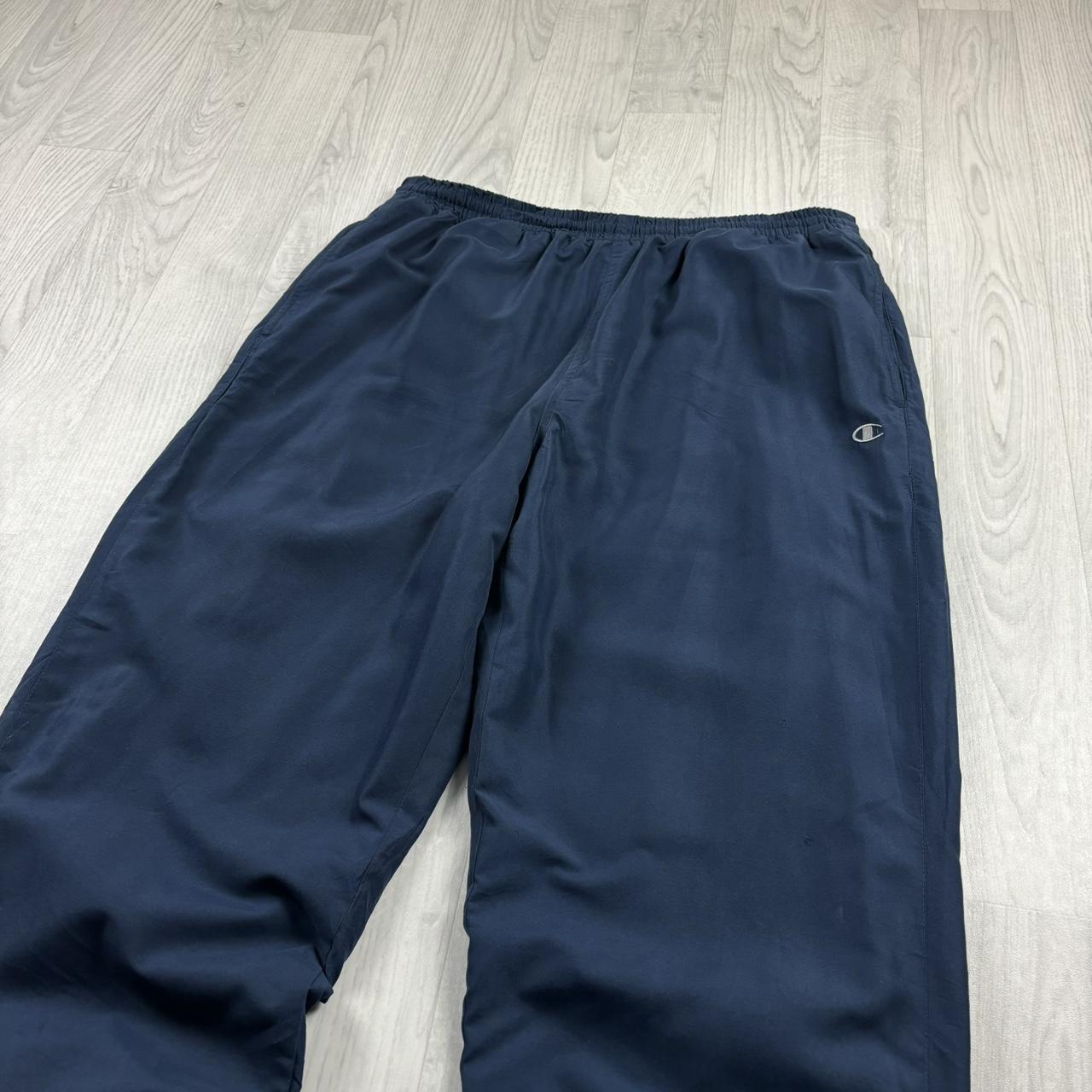 VINTAGE Y2K CHAMPION BAGGY TRACKSUIT BOTTOMS NAVY BLUE