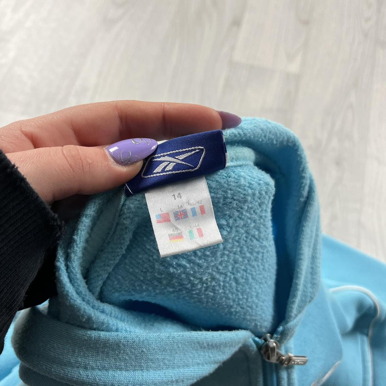 VINTAGE Y2K REEBOK ZIP HOODIE BLUE