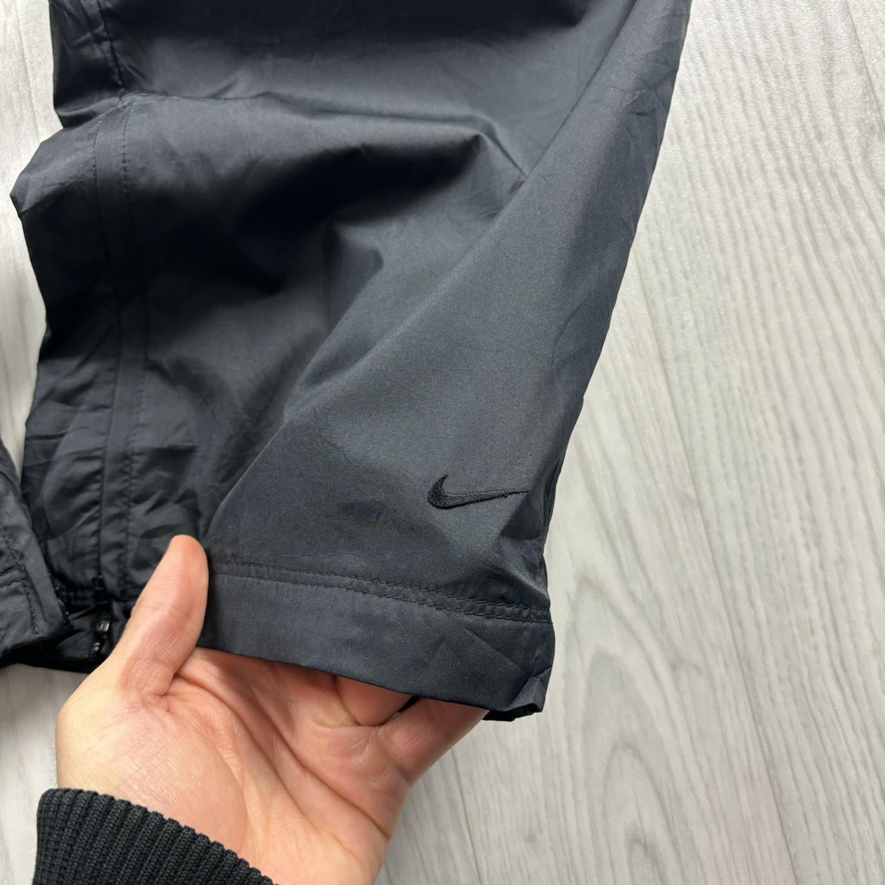 VINTAGE Y2K NIKE BAGGY TRACKSUIT BOTTOMS DARK GREY / BLACK