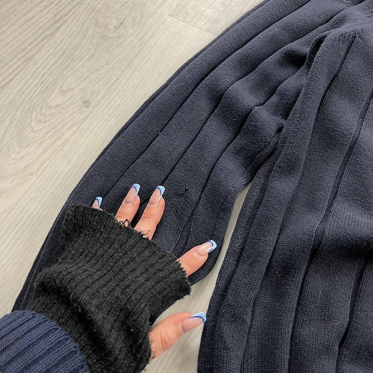 VINTAGE Y2K NAUTICA CHUNKY RIBBED KNITTED JUMPER NAVY