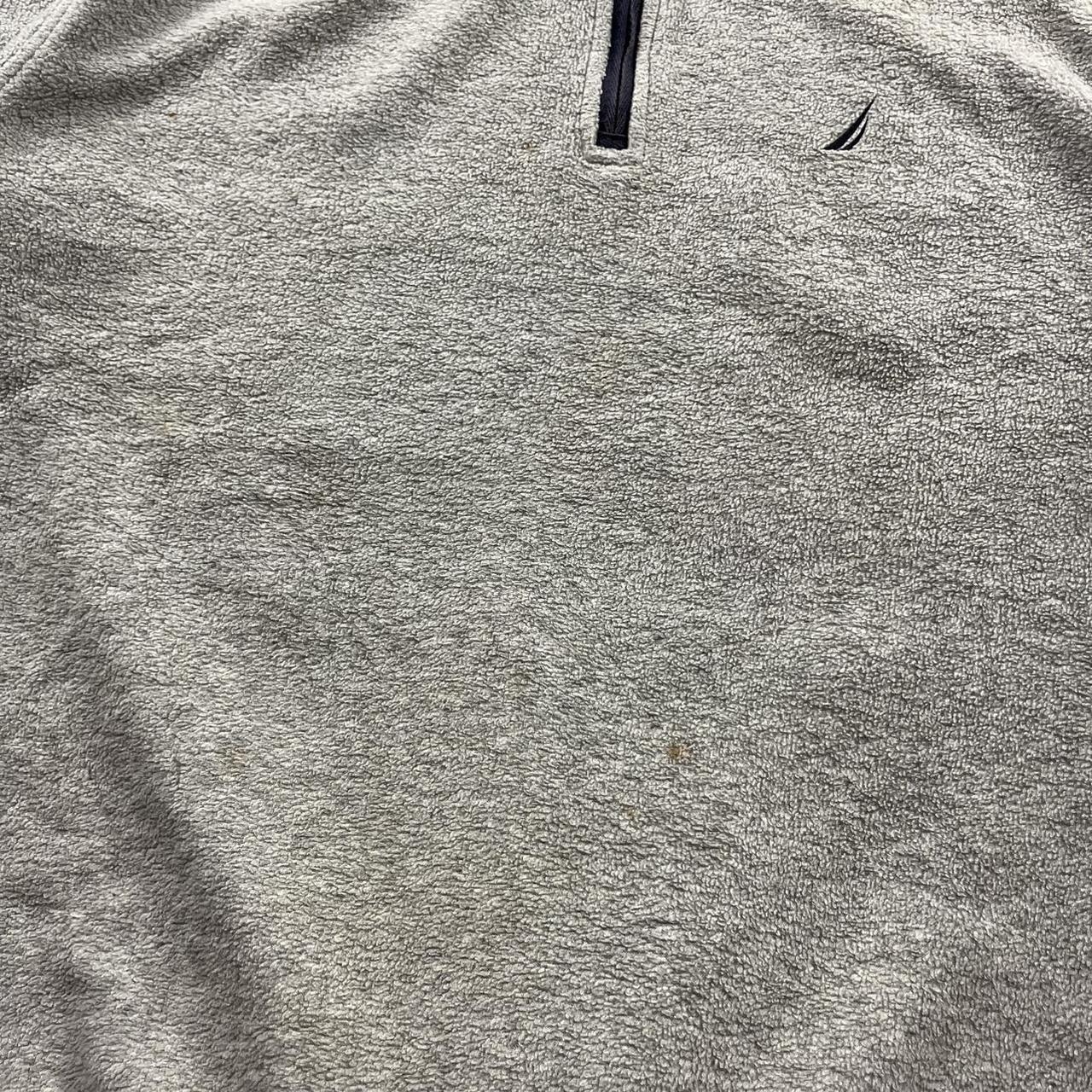 VINTAGE Y2K NAUTICA QUARTER ZIP FLEECE SWEATSHIRT GREY