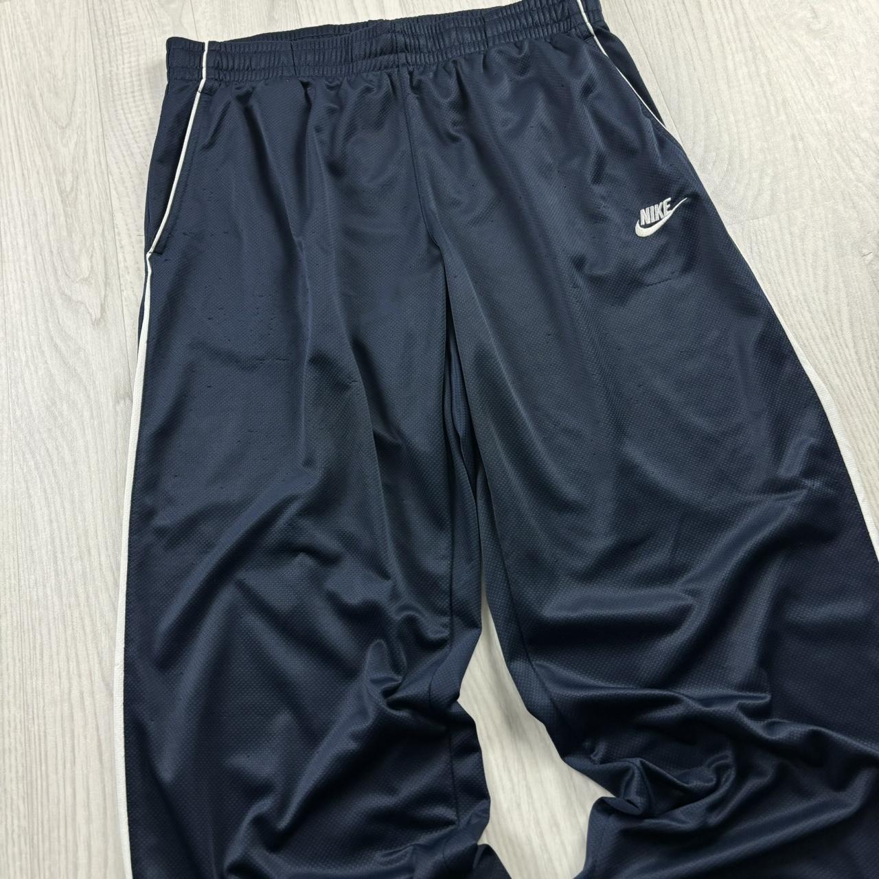 VINTAGE Y2K NIKE BAGGY TRACKSUIT BOTTOMS NAVY