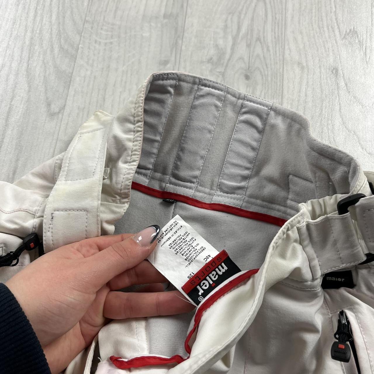 VINTAGE Y2K MAIER BAGGY SKI PANTS SALOPETTES CREAM