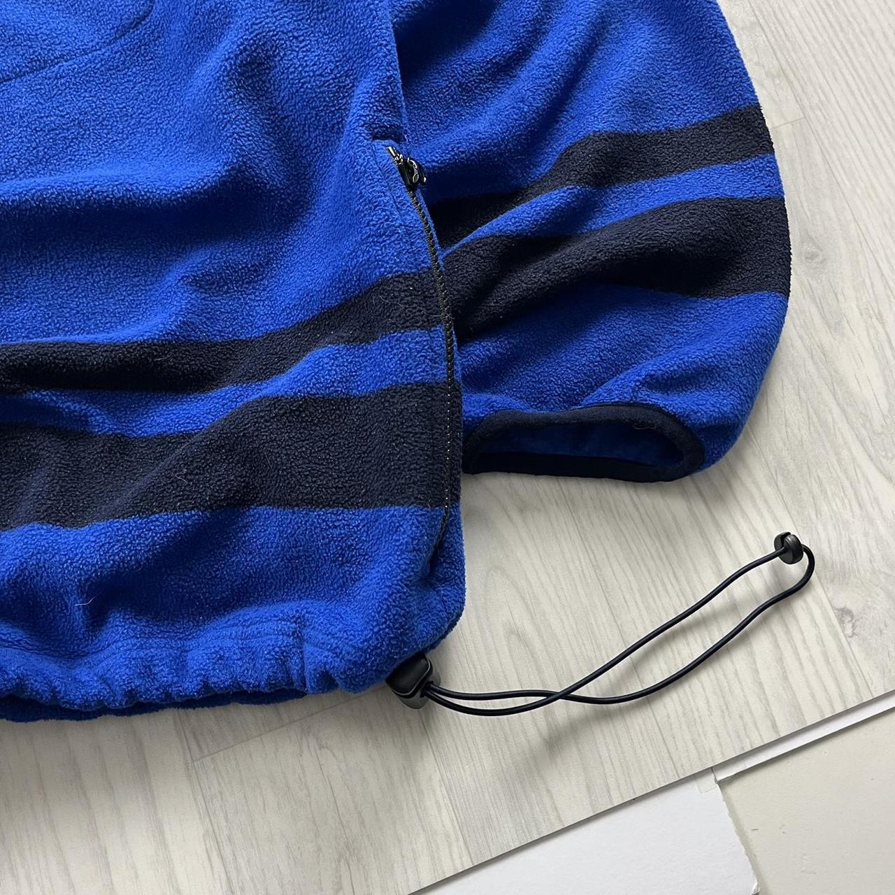 VINTAGE Y2K TOMMY HILFIGER QUARTER ZIP FLEECE SWEATSHIRT BLUE