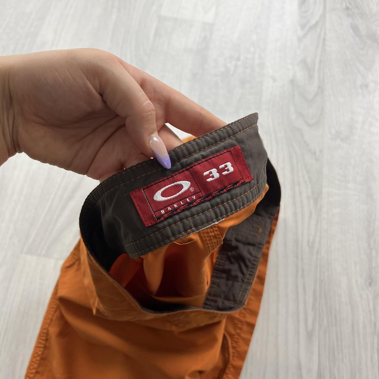 VINTAGE Y2K OAKLEY BAGGY BOARD SHORTS ORANGE