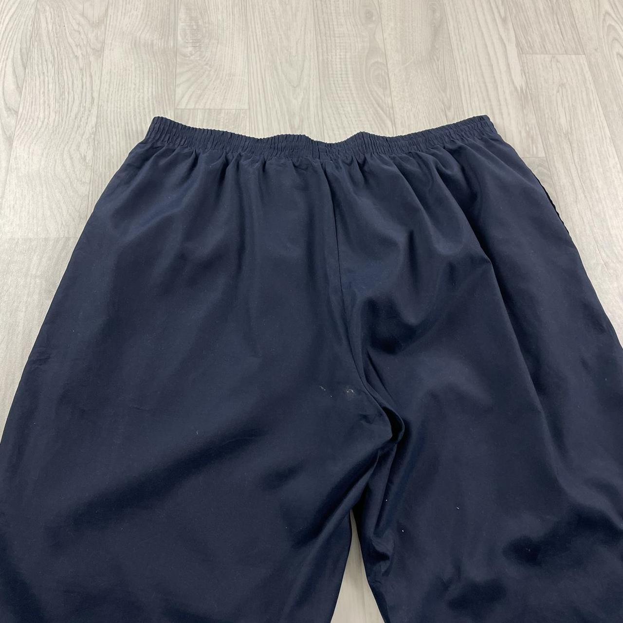 VINTAGE 00s REEBOK BAGGY TRACKSUIT BOTTOMS NAVY (2XL)