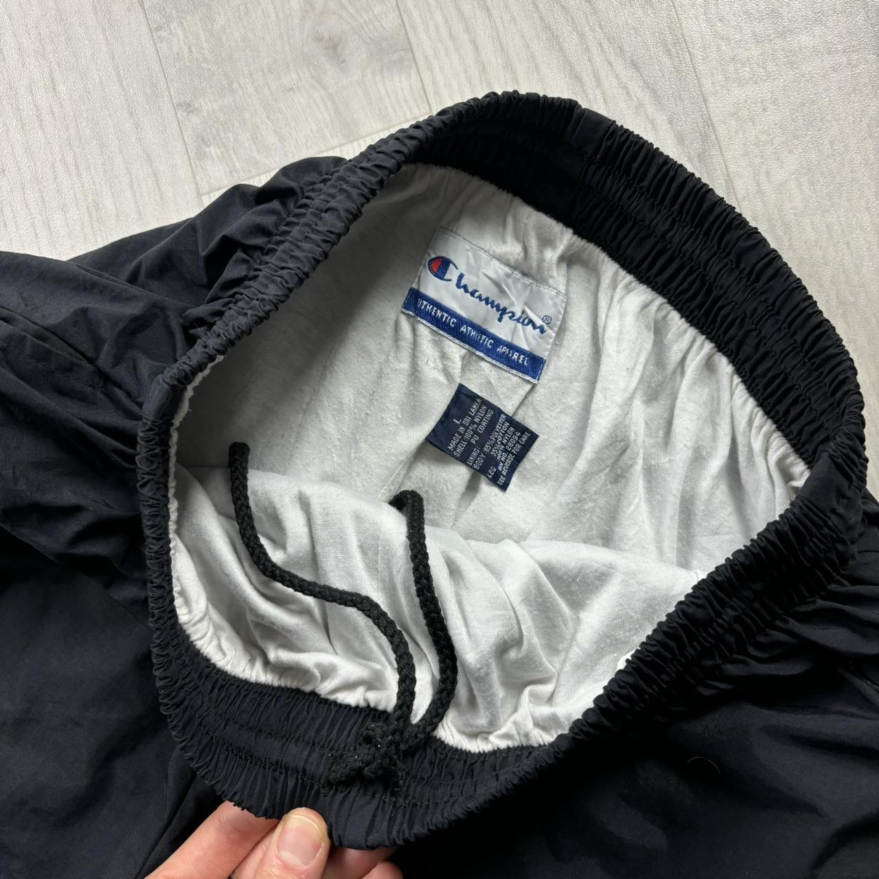 VINTAGE Y2K CHAMPION BAGGY TRACKSUIT BOTTOMS BLACK