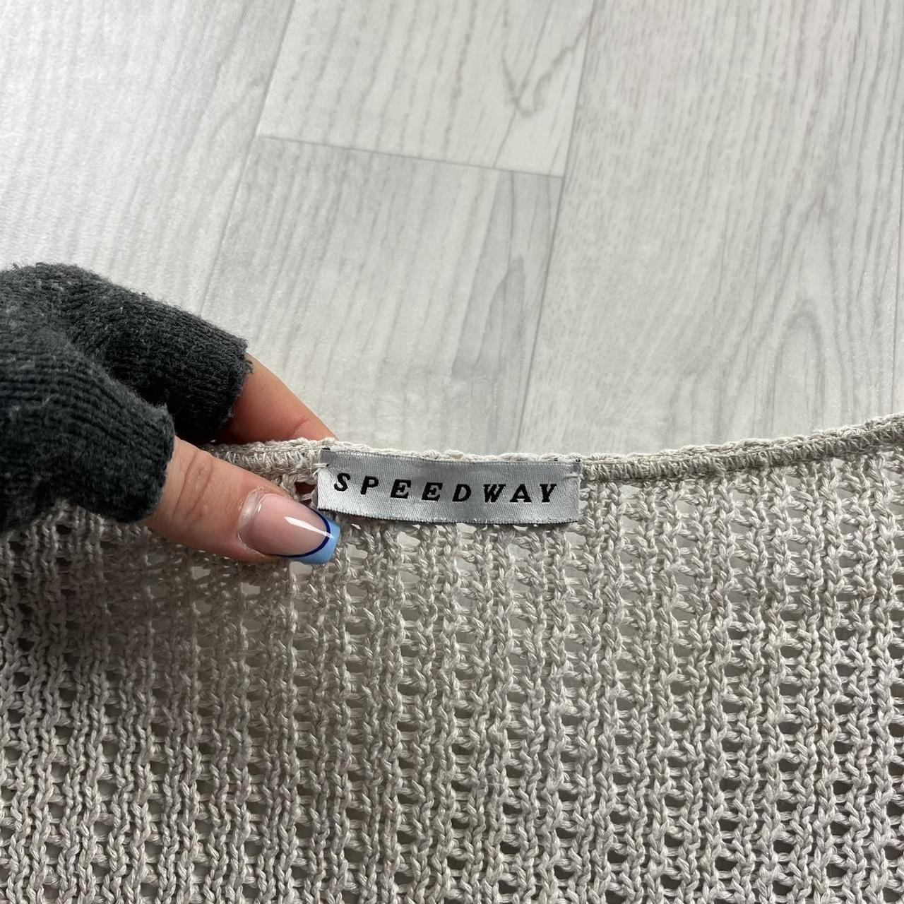 VINTAGE Y2K CHUNKY KNITTED CARDIGAN STONE