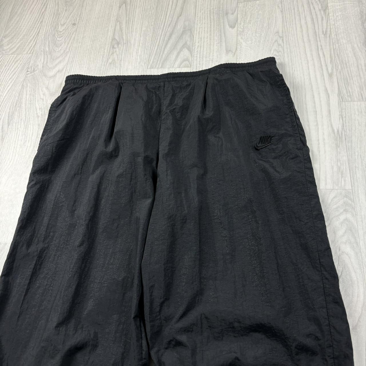 VINTAGE 90s NIKE BAGGY TRACKSUIT BOTTOMS BLACK