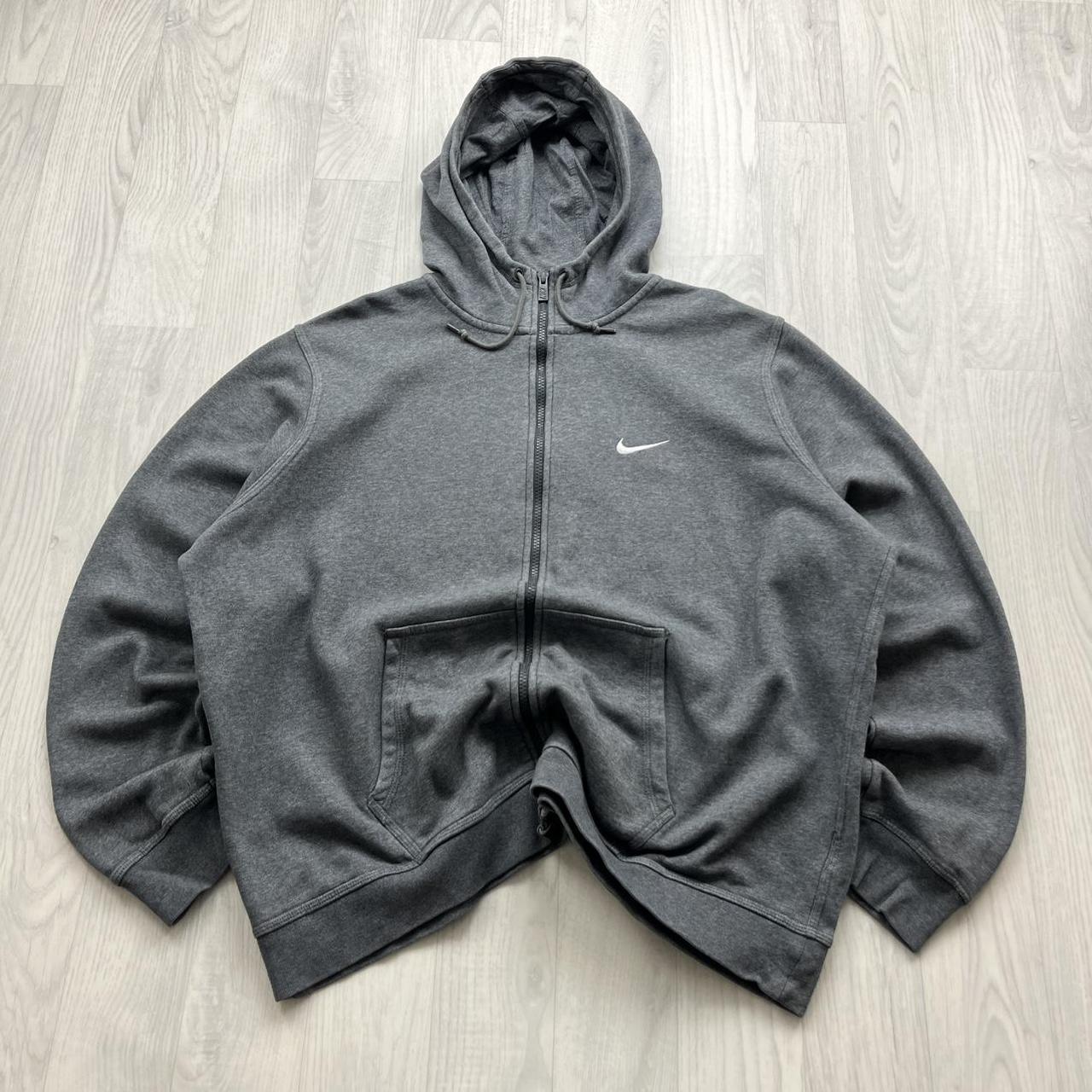 VINTAGE Y2K NIKE ZIP HOODIE GREY