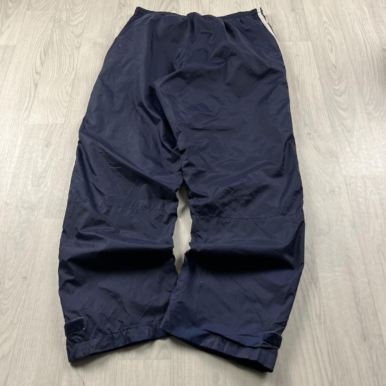 VINTAGE Y2K ADIDAS BAGGY TRACKSUIT BOTTOMS NAVY