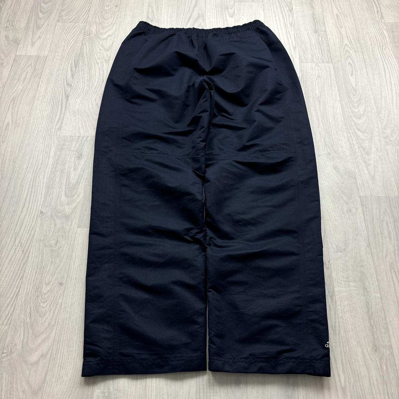 VINTAGE Y2K ADIDAS BAGGY TRACKSUIT BOTTOMS NAVY