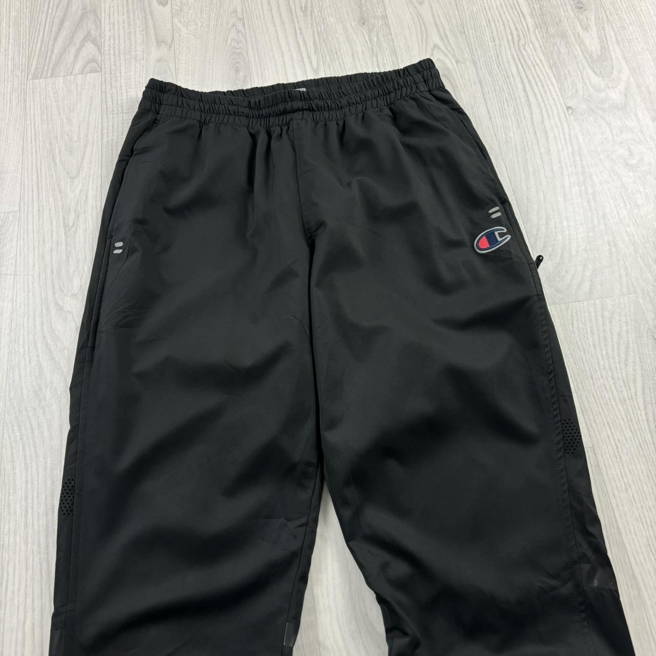 VINTAGE Y2K CHAMPION BAGGY TRACKSUIT BOTTOMS BLACK