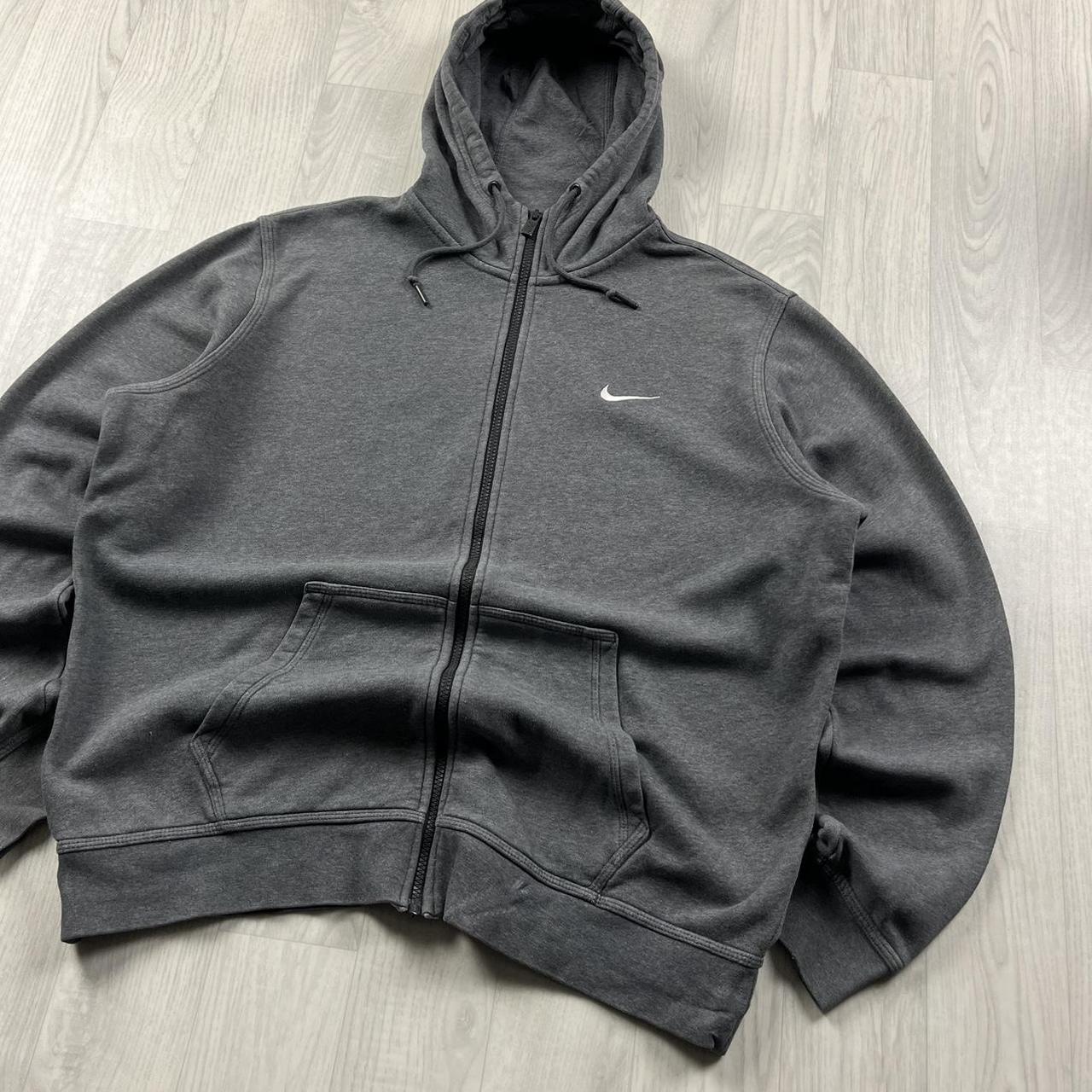 VINTAGE Y2K NIKE ZIP HOODIE GREY