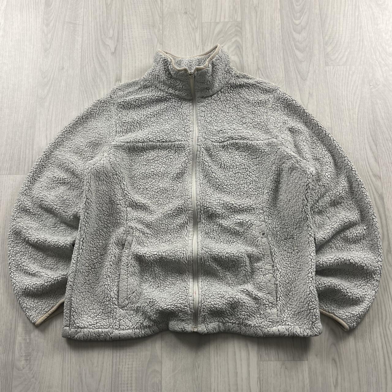 VINTAGE Y2K COLUMBIA ZIP UP FLEECE CREAM
