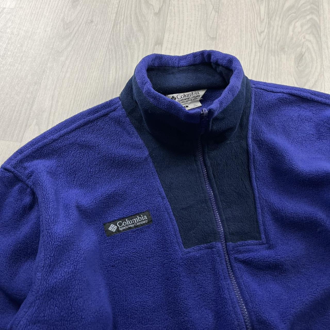 VINTAGE Y2K COLUMBIA ZIP UP TECHNICAL SKI FLEECE PURPLE