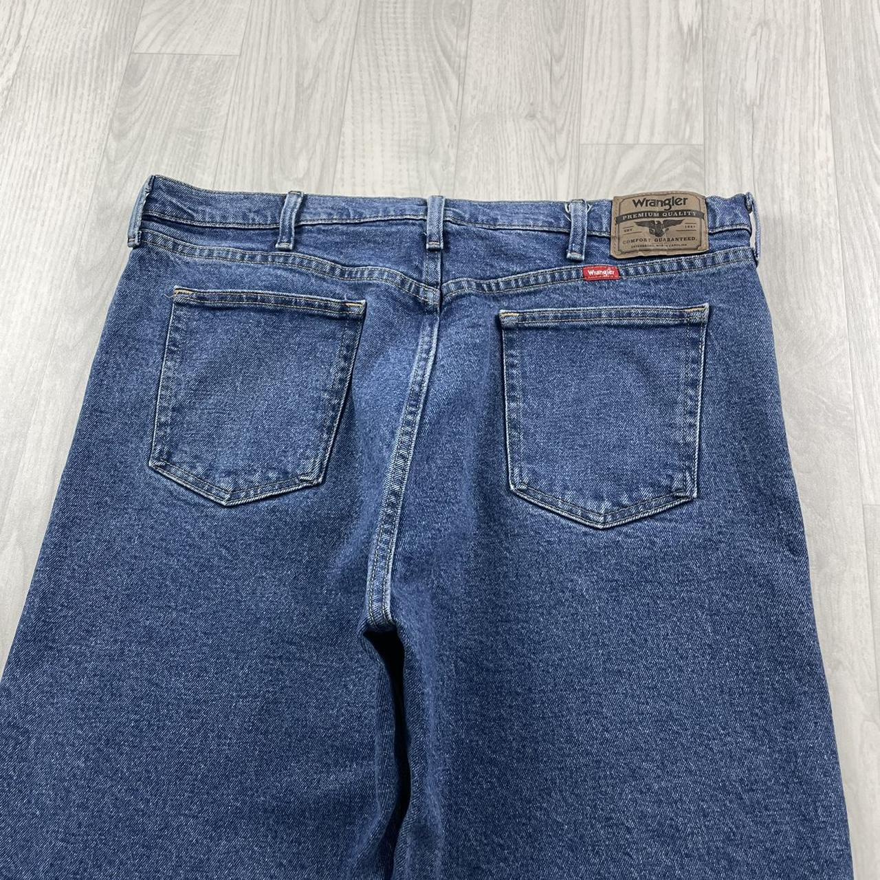 VINTAGE WRANGLER BAGGY LOOSE JORTS NAVY BLUE (38w)