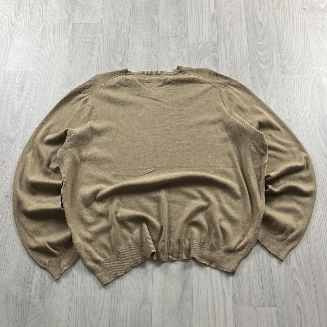 VINTAGE Y2K POLO RALPH LAUREN KNITTED JUMPER BEIGE