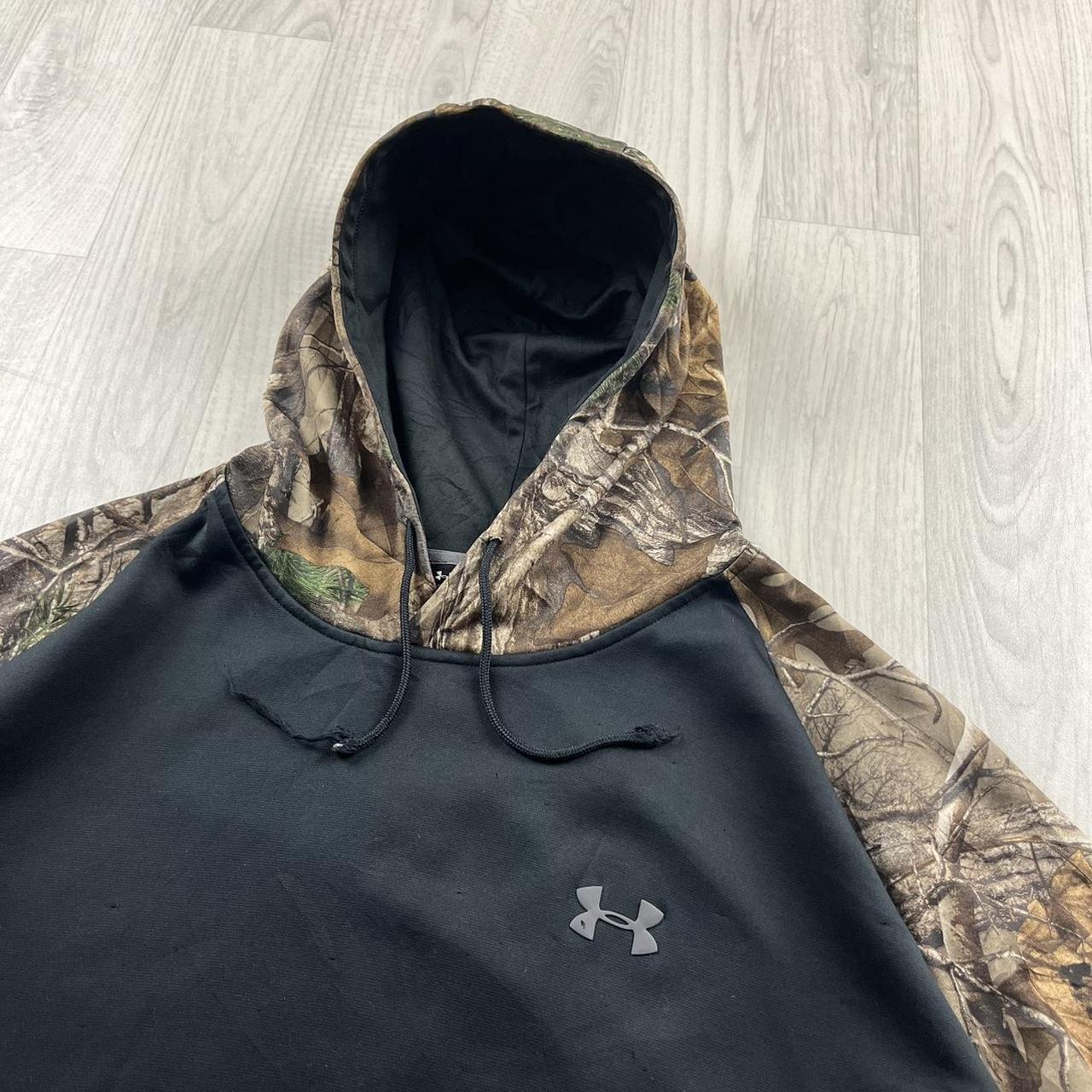 VINTAGE UNDER ARMOUR REALTREE HOODIE CAMO BLACK