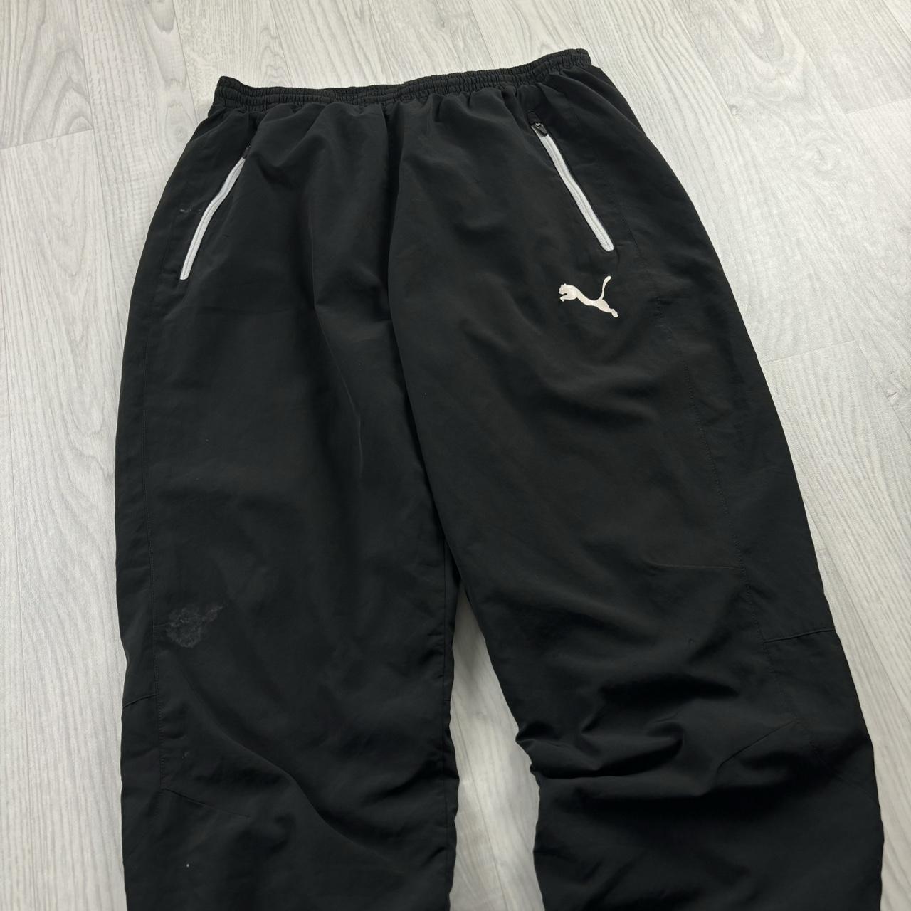 VINTAGE Y2K PUMA BAGGY TRACKSUIT BOTTOMS BLACK