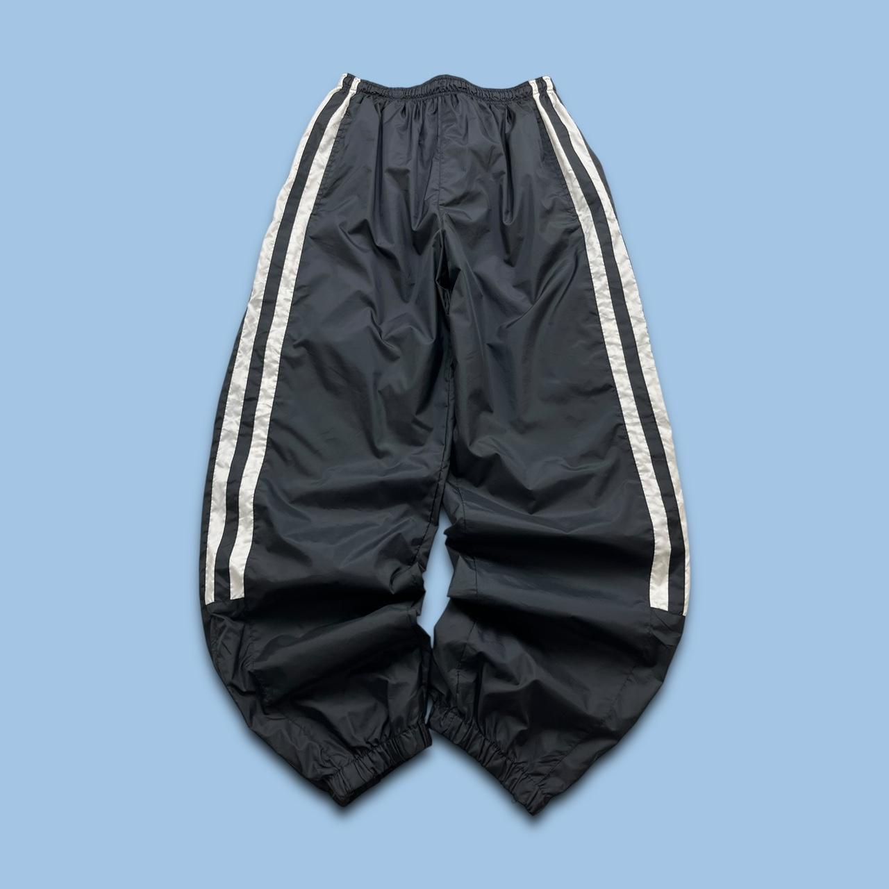 VINTAGE Y2K ATHLETIC WORKS BAGGY TRACKSUIT BOTTOMS BLACK