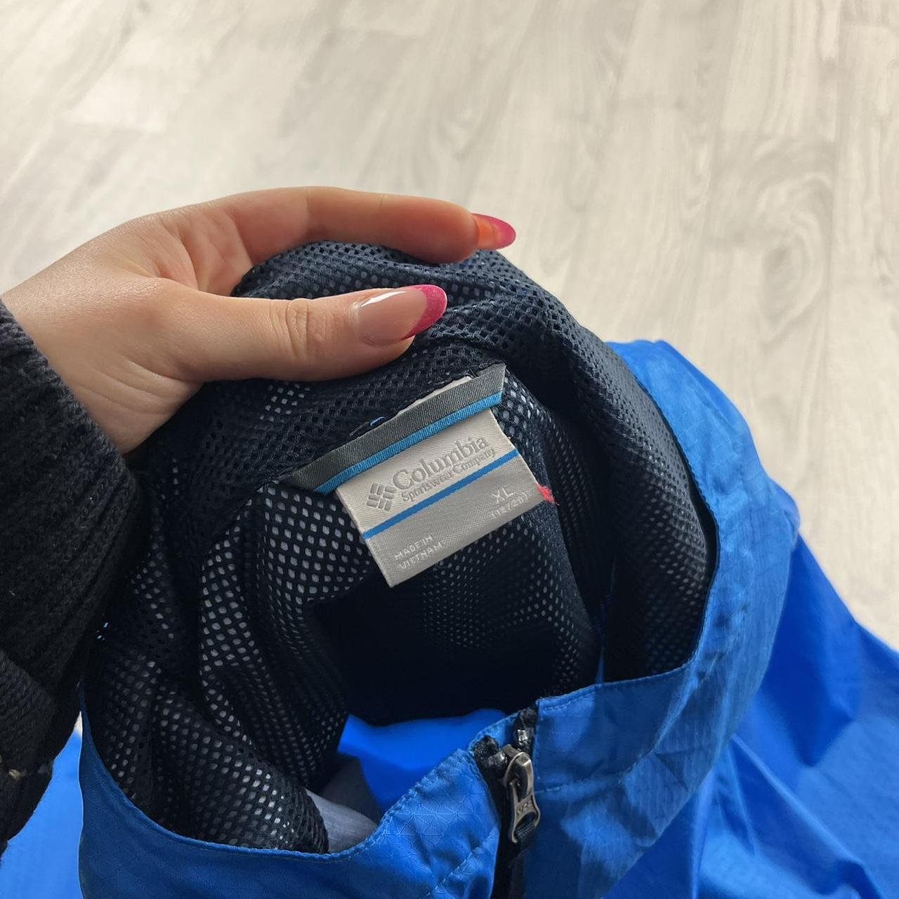 VINTAGE 00s COLUMBIA TECHNICAL HOODED LIGHTWEIGHT JACKET BLUE